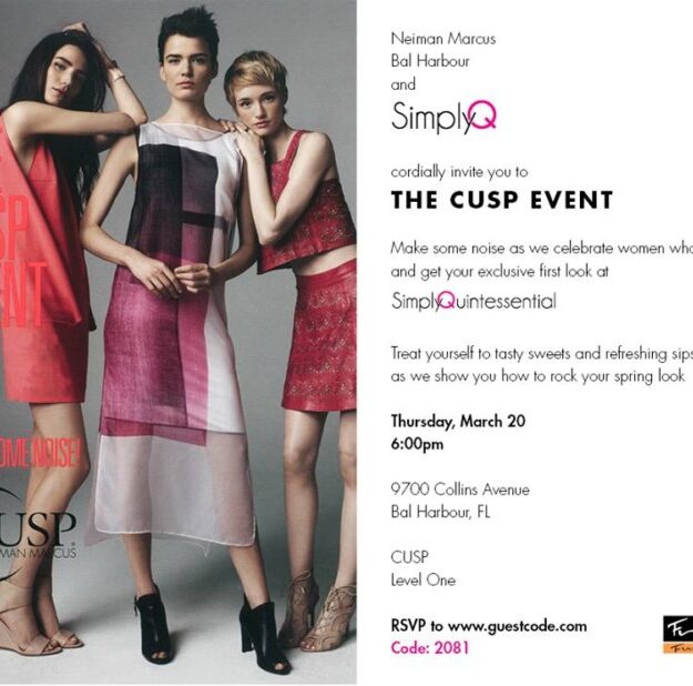 CUSP OFFICIAL SIMPLYQ evite