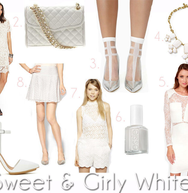 girly white pieces
