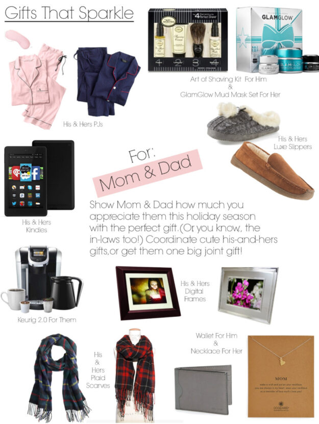 Gifts That Sparkle for Mom and Dad