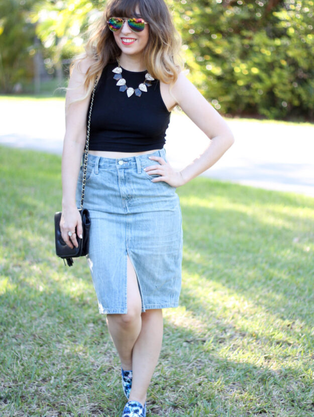 Levi’s Denim Pencil Skirt (4 of 8)
