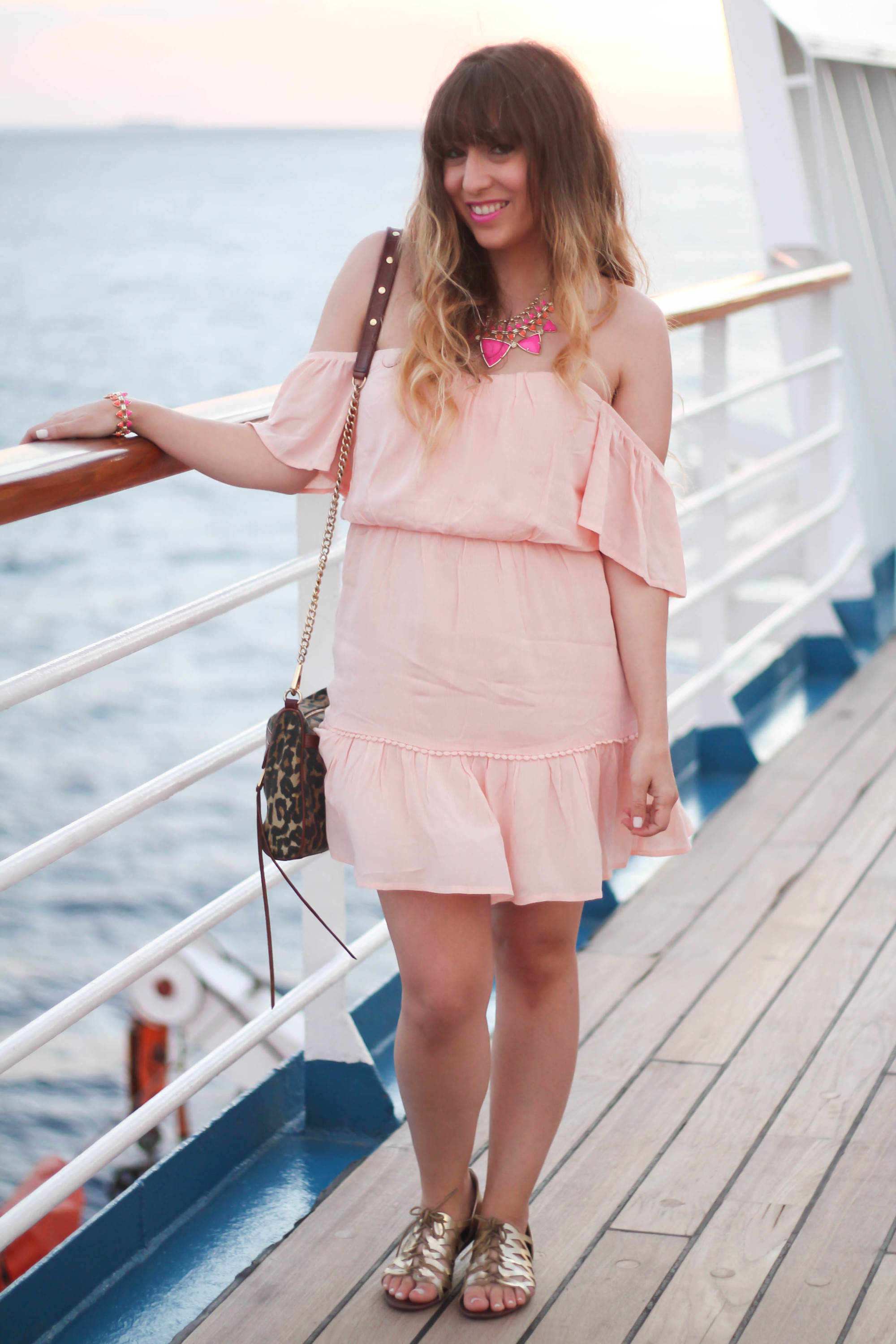 nordstrom peach dress