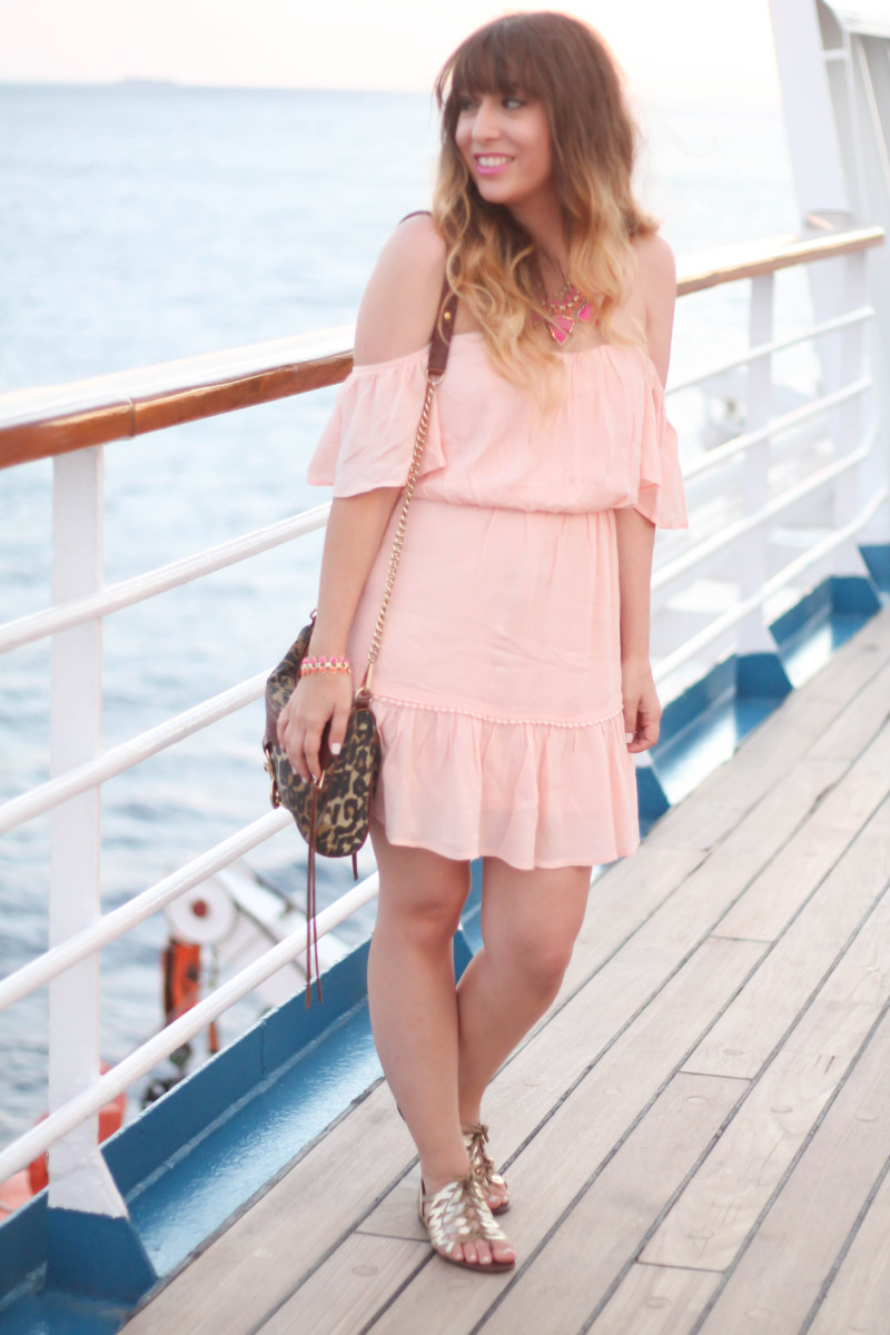 nordstrom peach dress