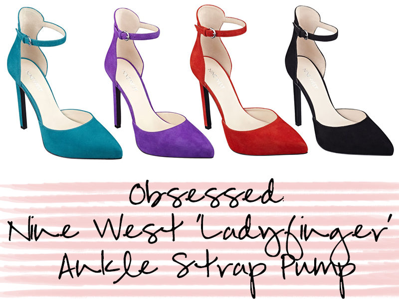 nine west ladyfinger ankle strap pump