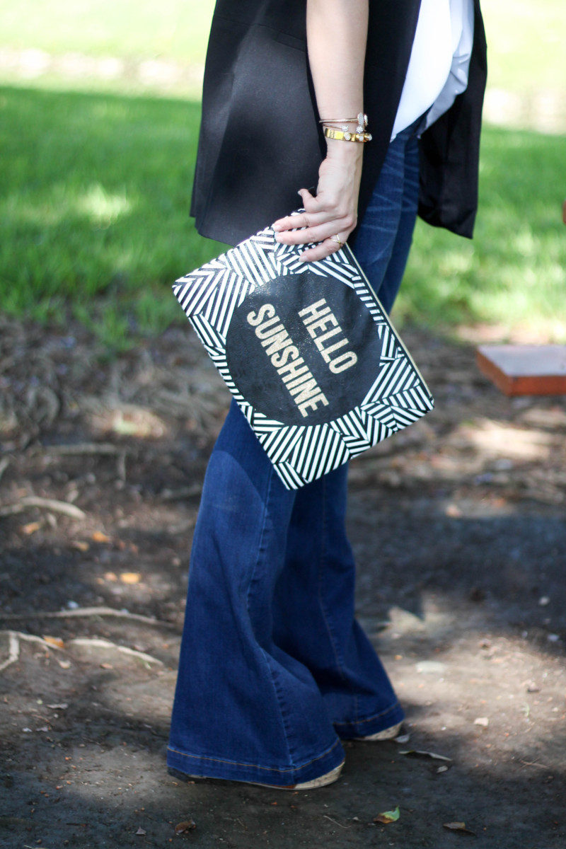 kohl's sleeveless blazer, flare jeans, camisole (4 of 13)