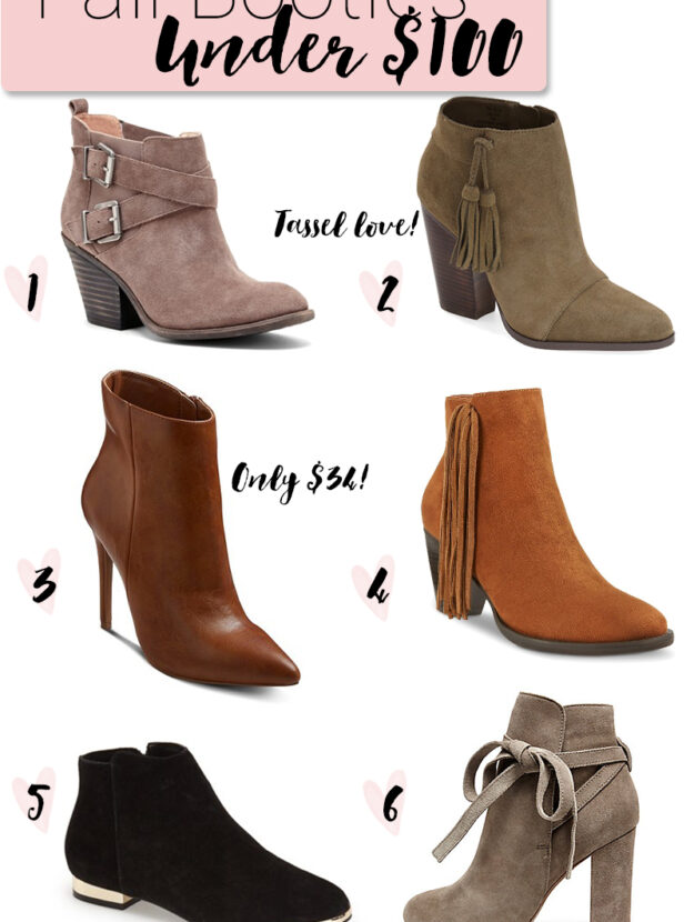 Fall Booties Under $100