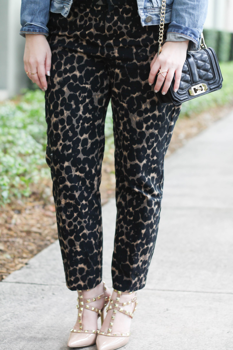 Choies bow blouse, j crew factory jean jacket, old navy harper pant in leopard, sole society tiia-10