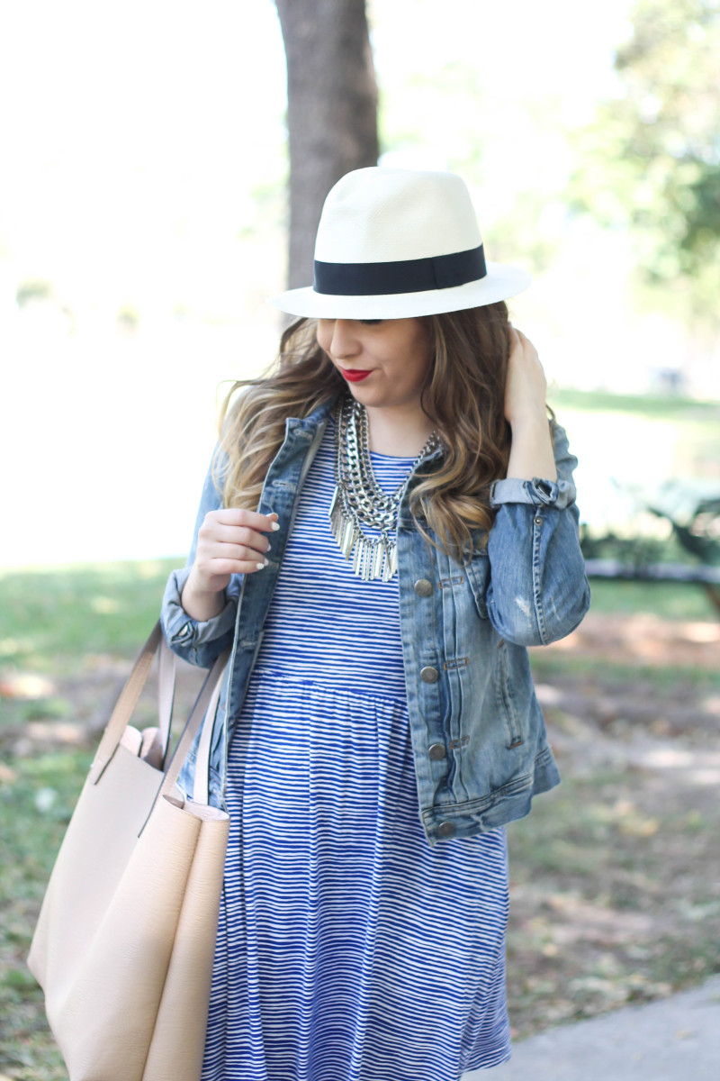 Old Navy striped jersey t-shirt dress-4