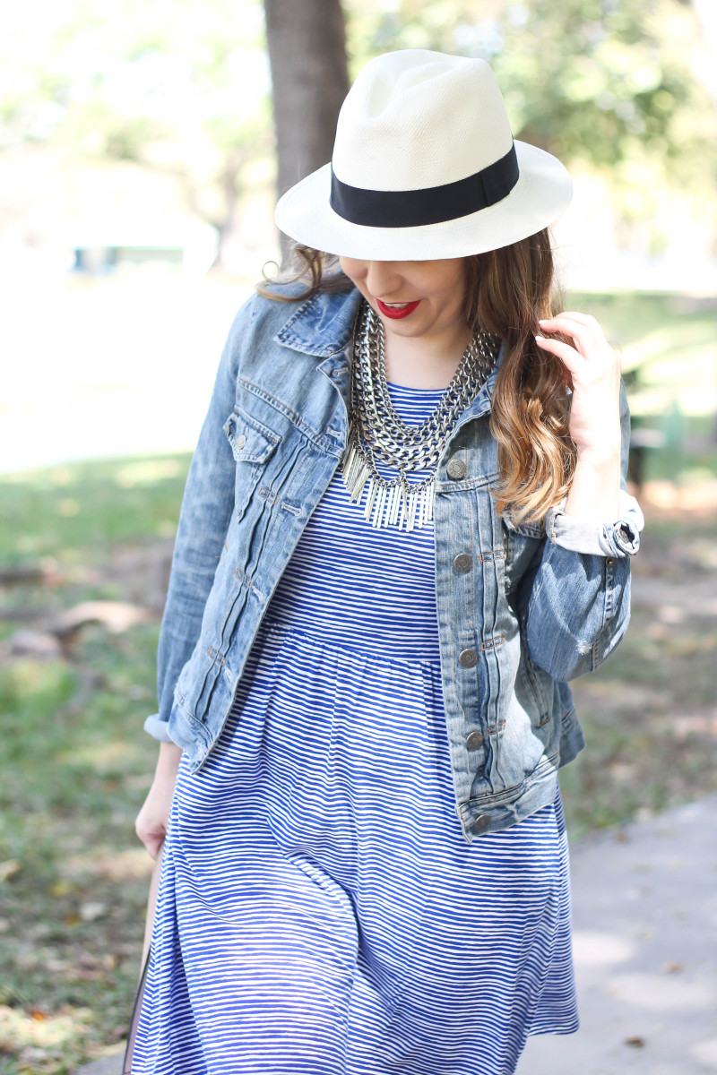 Old Navy striped jersey t-shirt dress-6