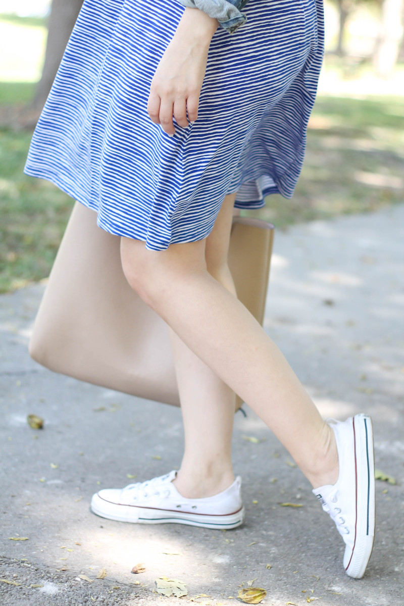 Old Navy striped jersey t-shirt dress-9