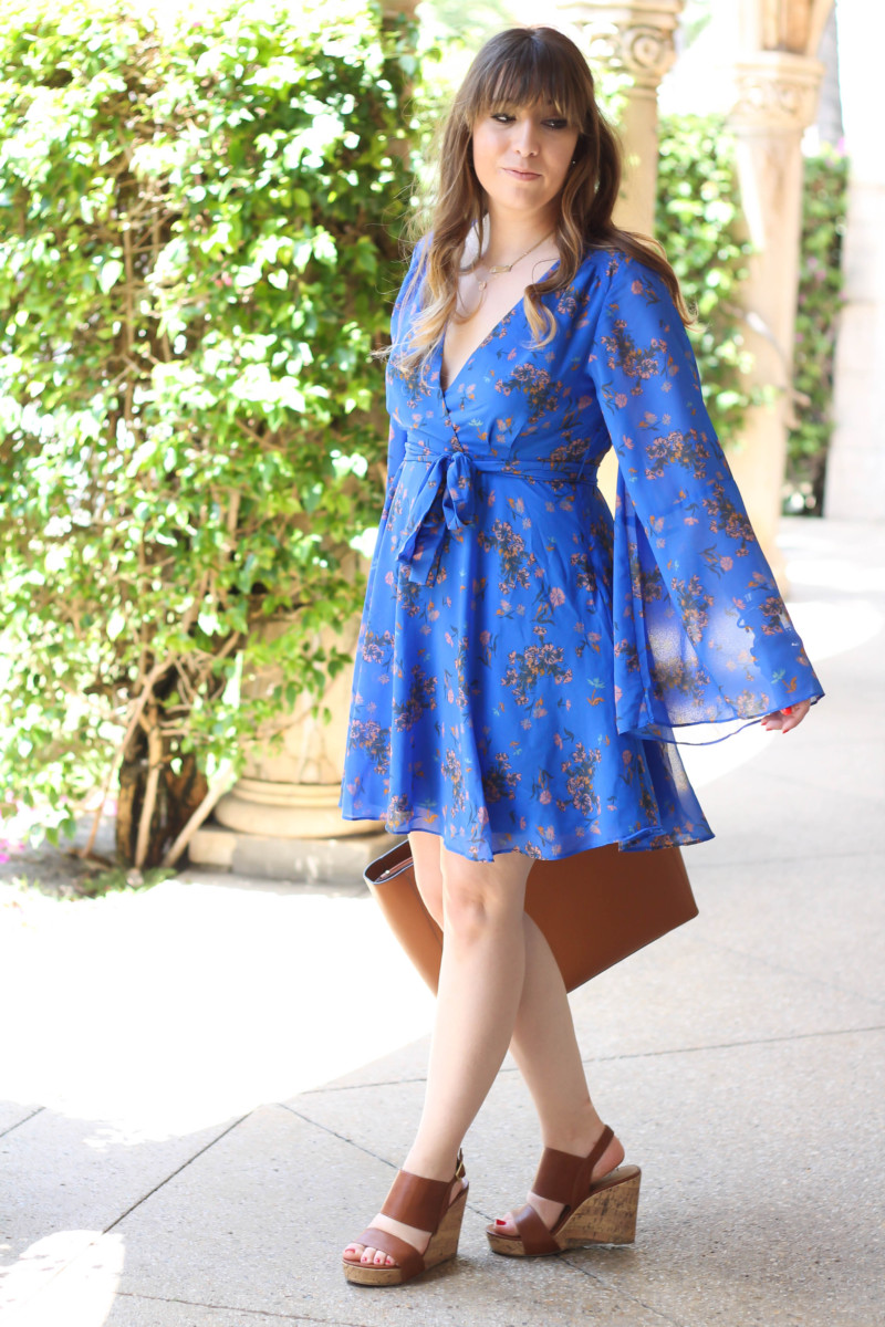 Free People blue floral dress-6