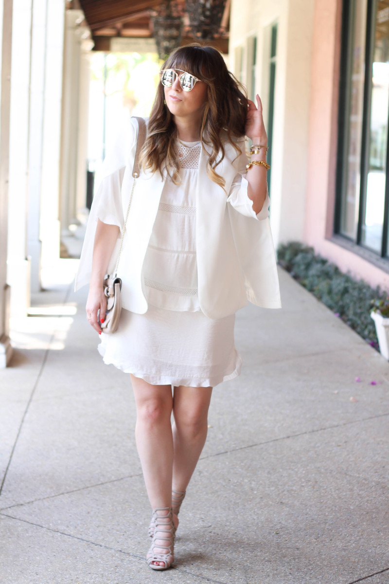 Monochromatic white outfit-3