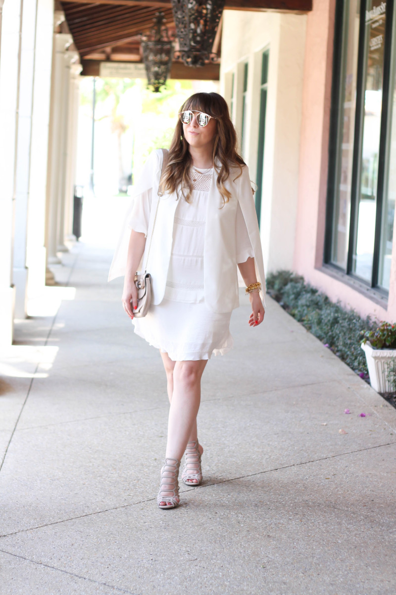 Monochromatic white outfit