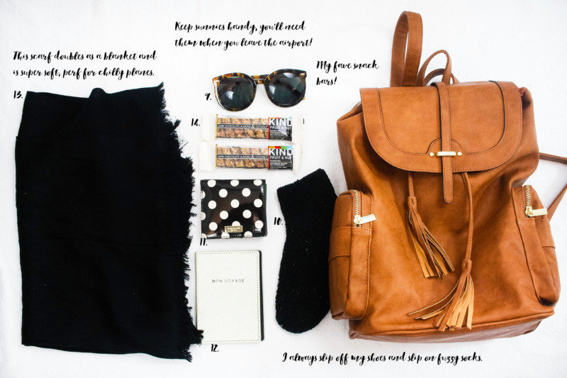 Travel Essentials - cozy items to pack in your carry on bag