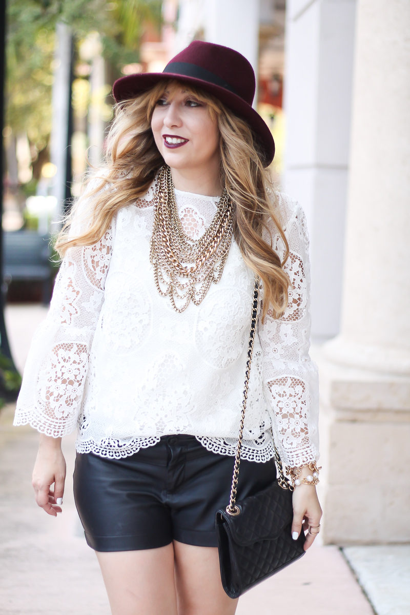 choie-white-lace-bell-sleeve-top-leather-shorts-target-maroon-felt-fedora-lc-lauren-conrad-booties-rebecca-minkoff-quilted-mini-affair-bag-15-of-16