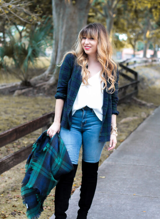 black-watch-plaid-and-jeans-outfit