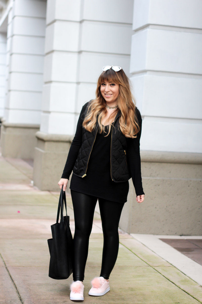 black tunic outfit