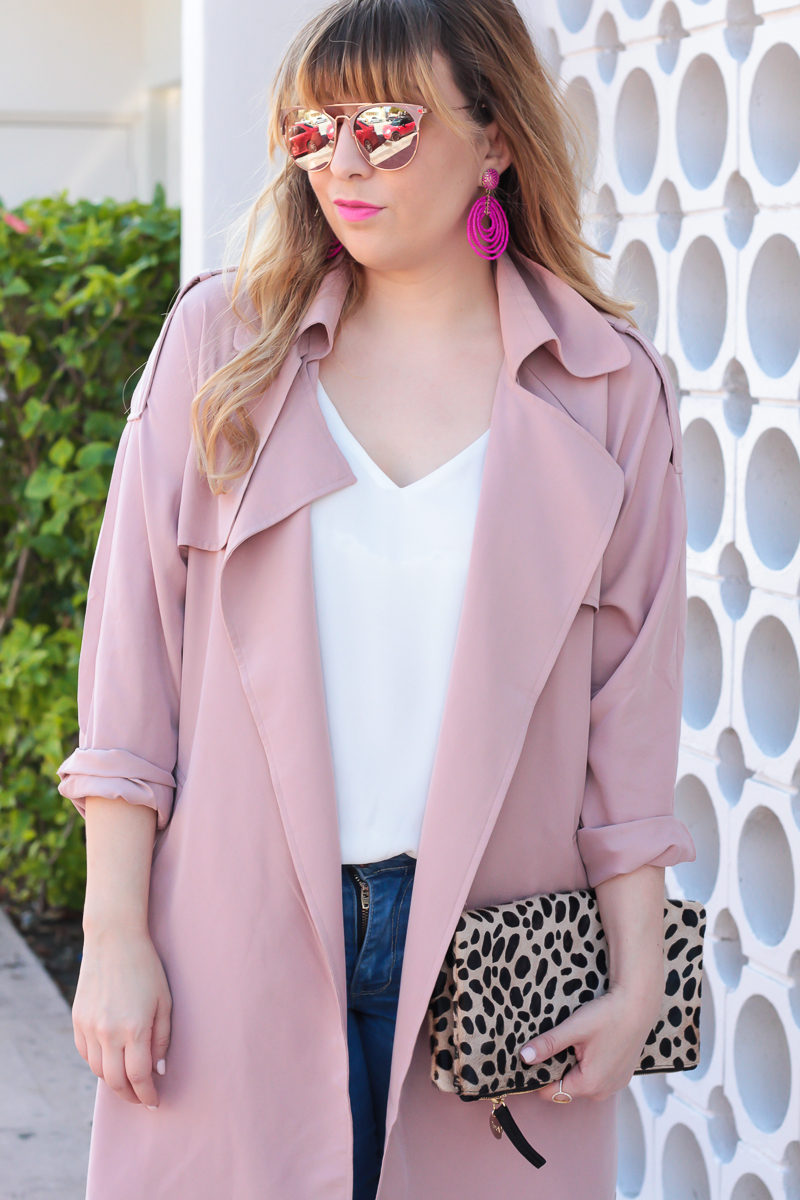 Miami fashion blogger Stephanie Pernas of A Sparkle Factor styles shades of pink for a cute Valentine’s Day outfit 