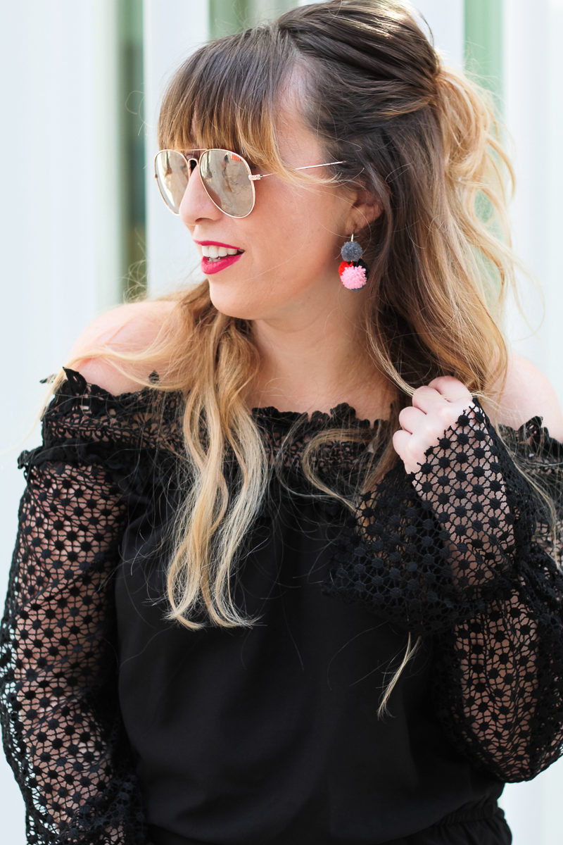  Miami fashion blogger Stephanie Pernas wearing Baublebar Maui earrings 