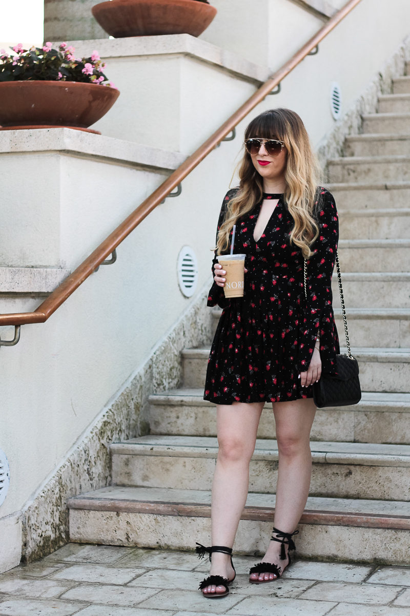 Miami fashion blogger Stephanie Pernas wearing the Free People Tegan dress 