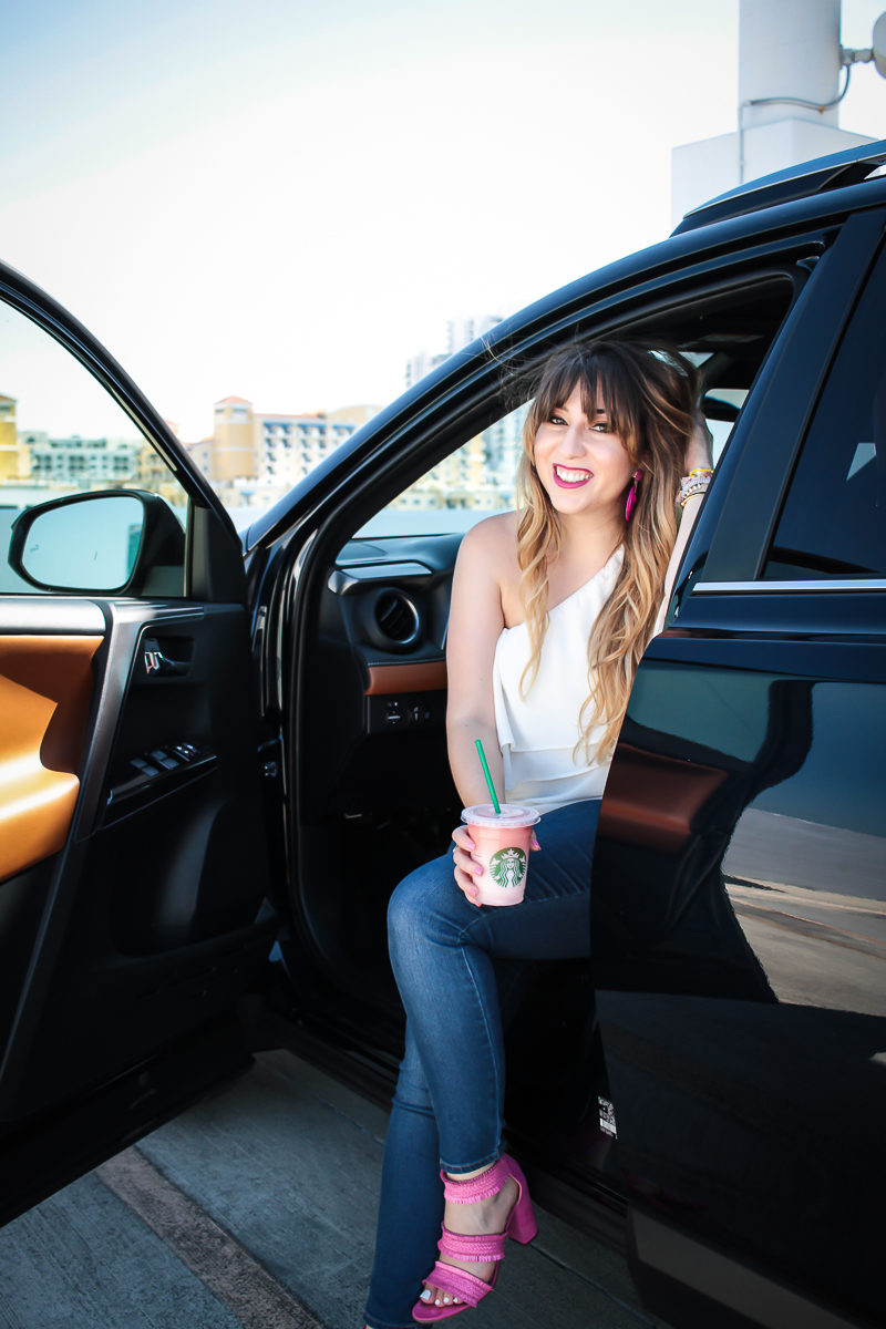 Miami fashion blogger Stephanie Pernas with a 2017 Toyota RAV4 