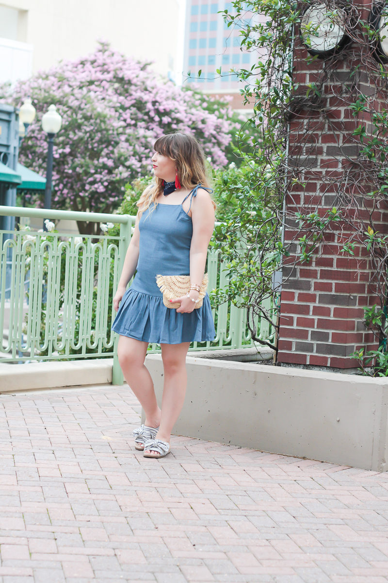 Bandana and chambray dress for july 4th 