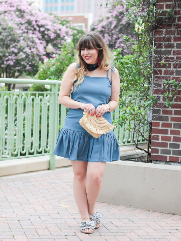 Red, white and blue outfit idea for 4th of July