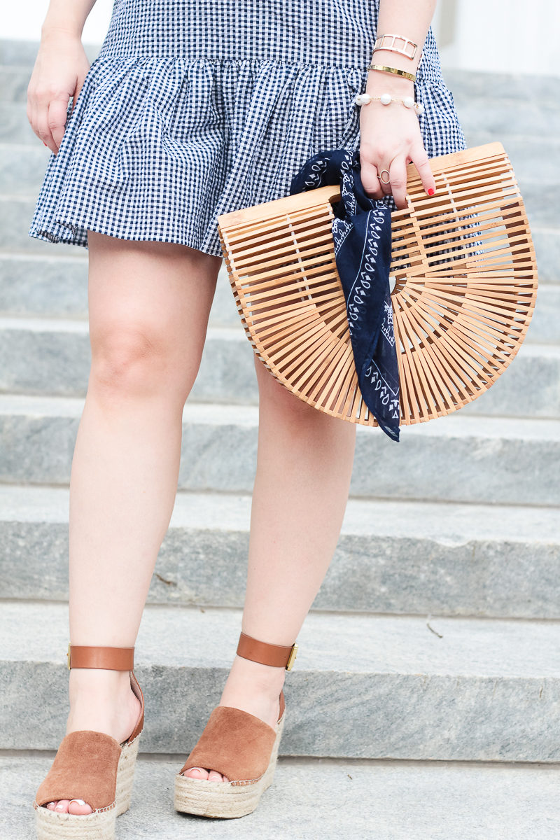 Bamboo bag and wedges