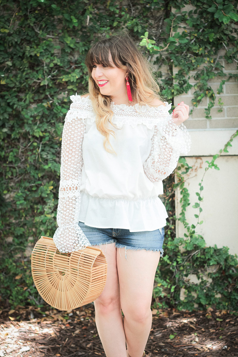  Miami fashion blogger Stephanie Pernas styles a red, white, and blue outfit idea for July 4th 