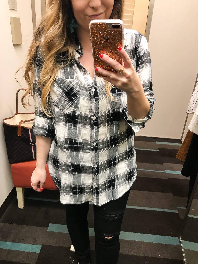 Nordstrom Anniversary Sale BP plaid button down tunic