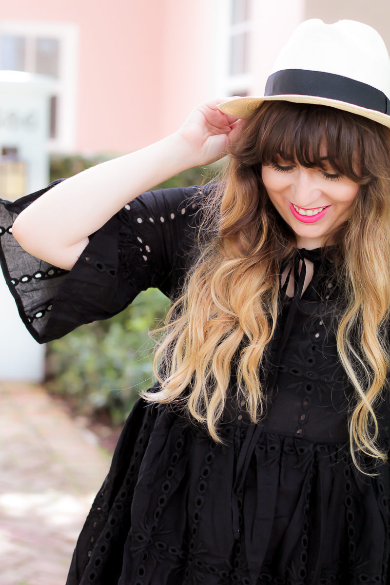 Miami fashion blogger Stephanie Pernas wearing a J.Crew Panama hat