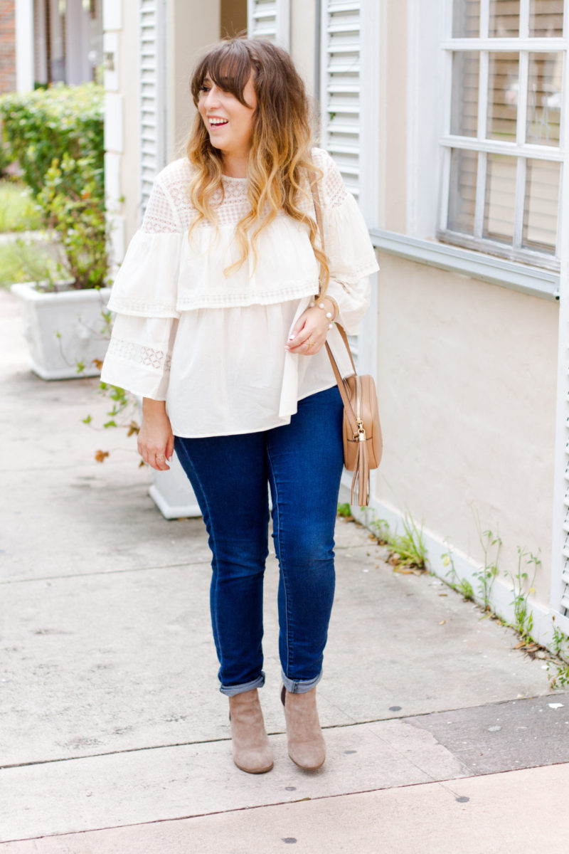 Cute top and booties for fall 