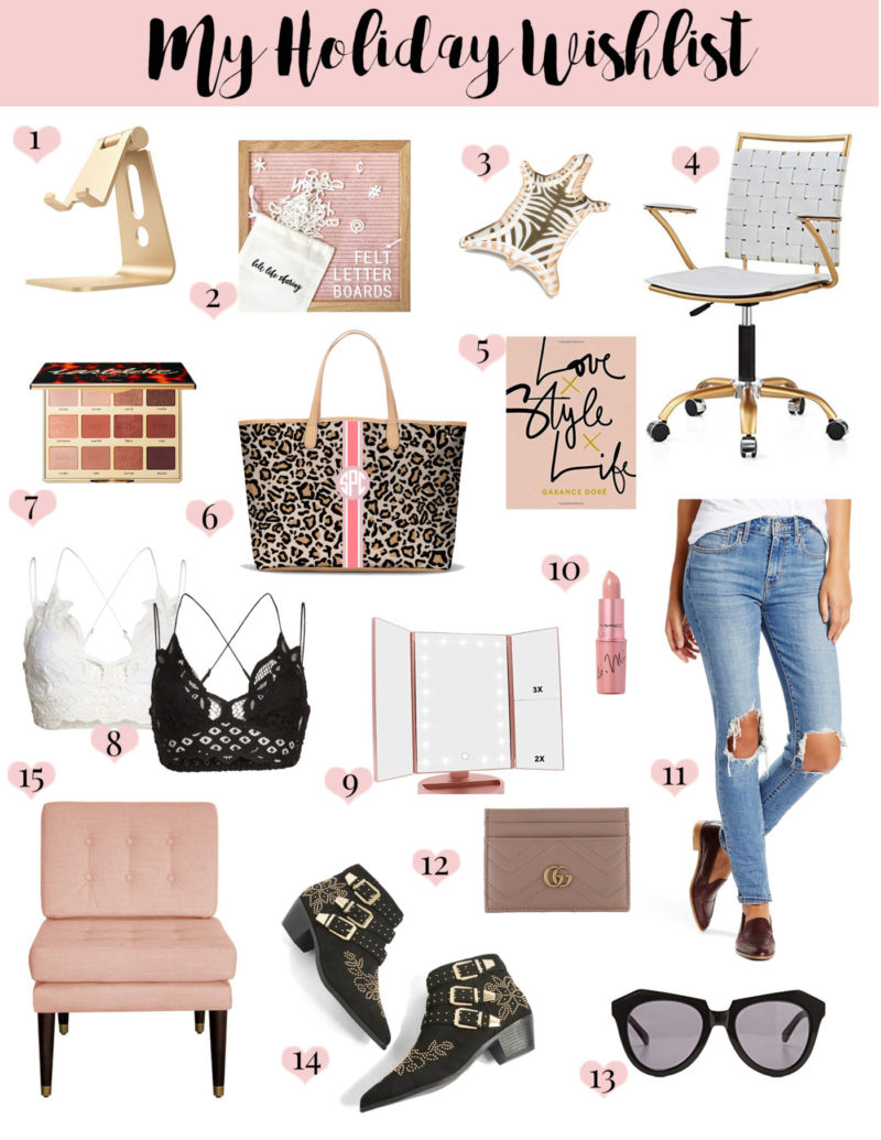 Sharing a gift guide, my own personal holiday wishlist