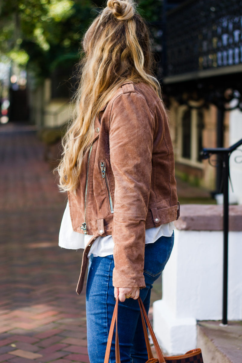 Tan suede jacket 