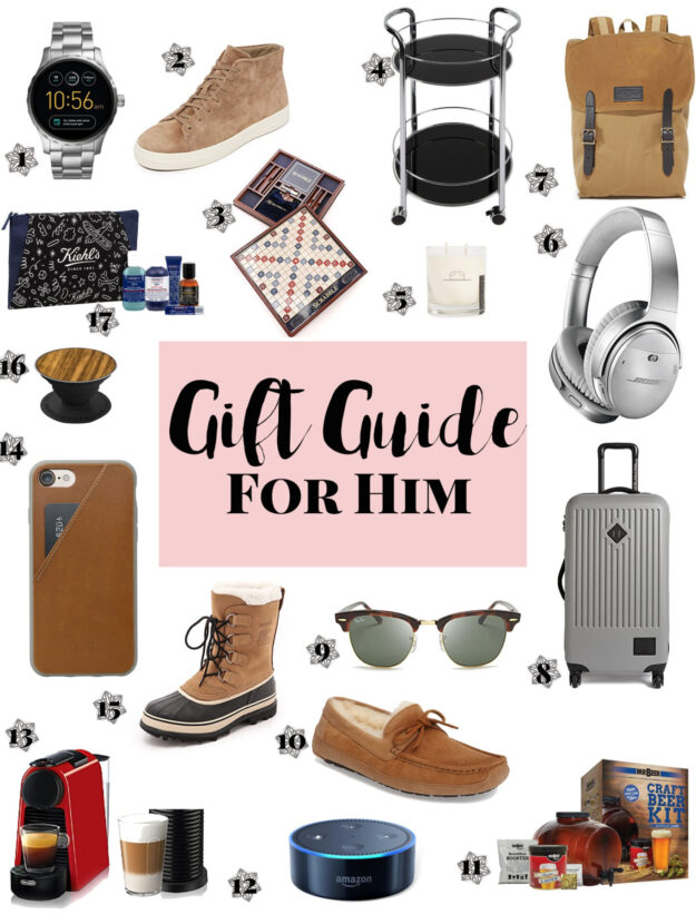 Gift Guide for Him: holiday gift ideas for men