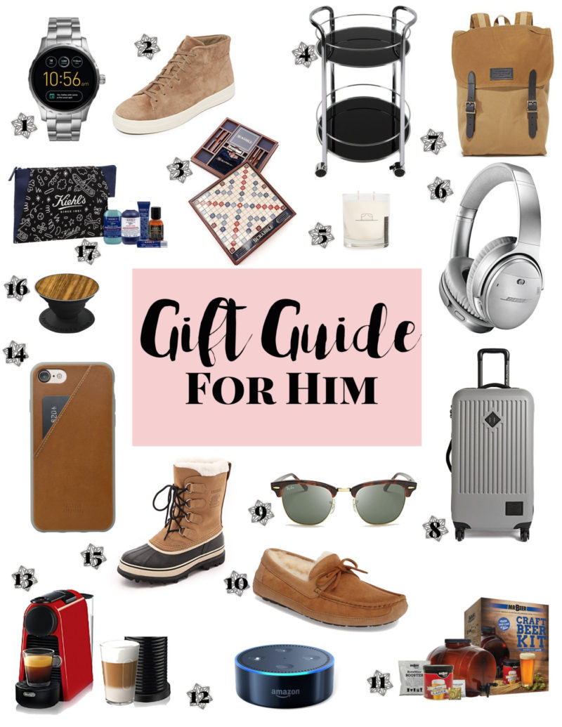 Gift Guide for Him: holiday gift ideas for men