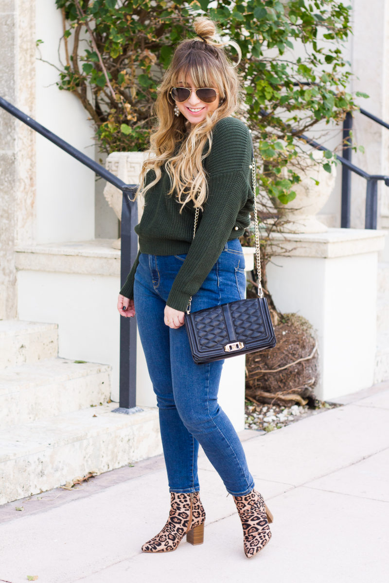 Leopard booties outfit