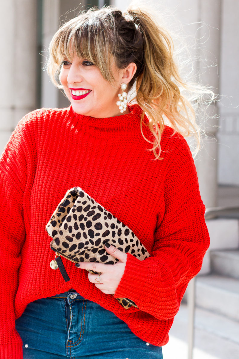 Red sweater for valentine's day