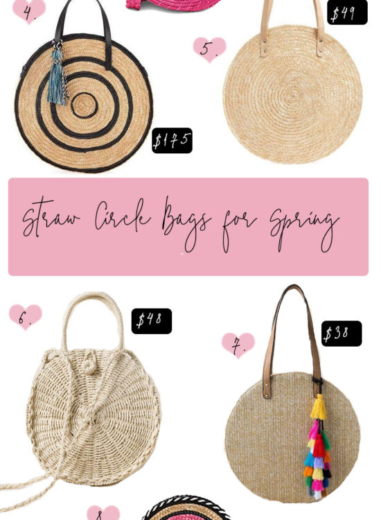 Straw Circle Bags for Spring