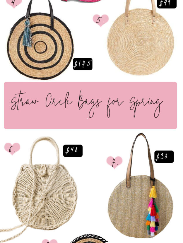 Straw Circle Bags for Spring