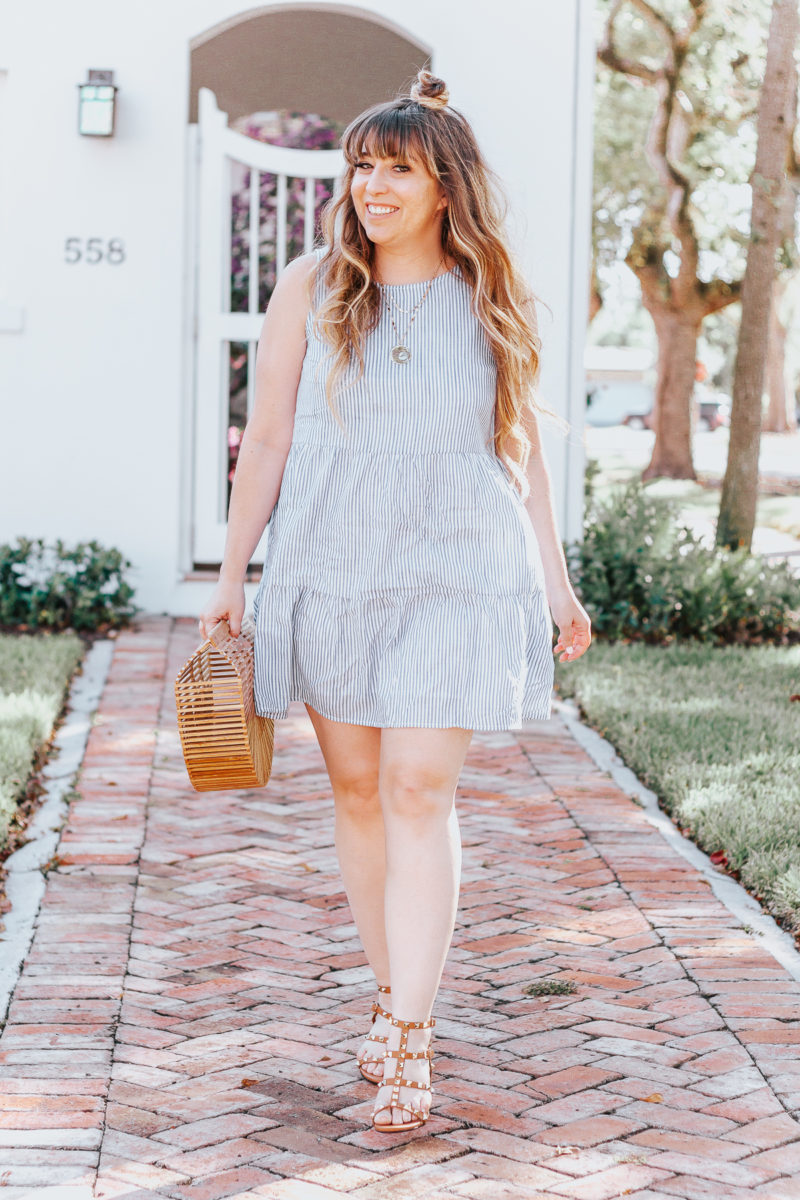 Old Navy blue stripe sundress for spring-10