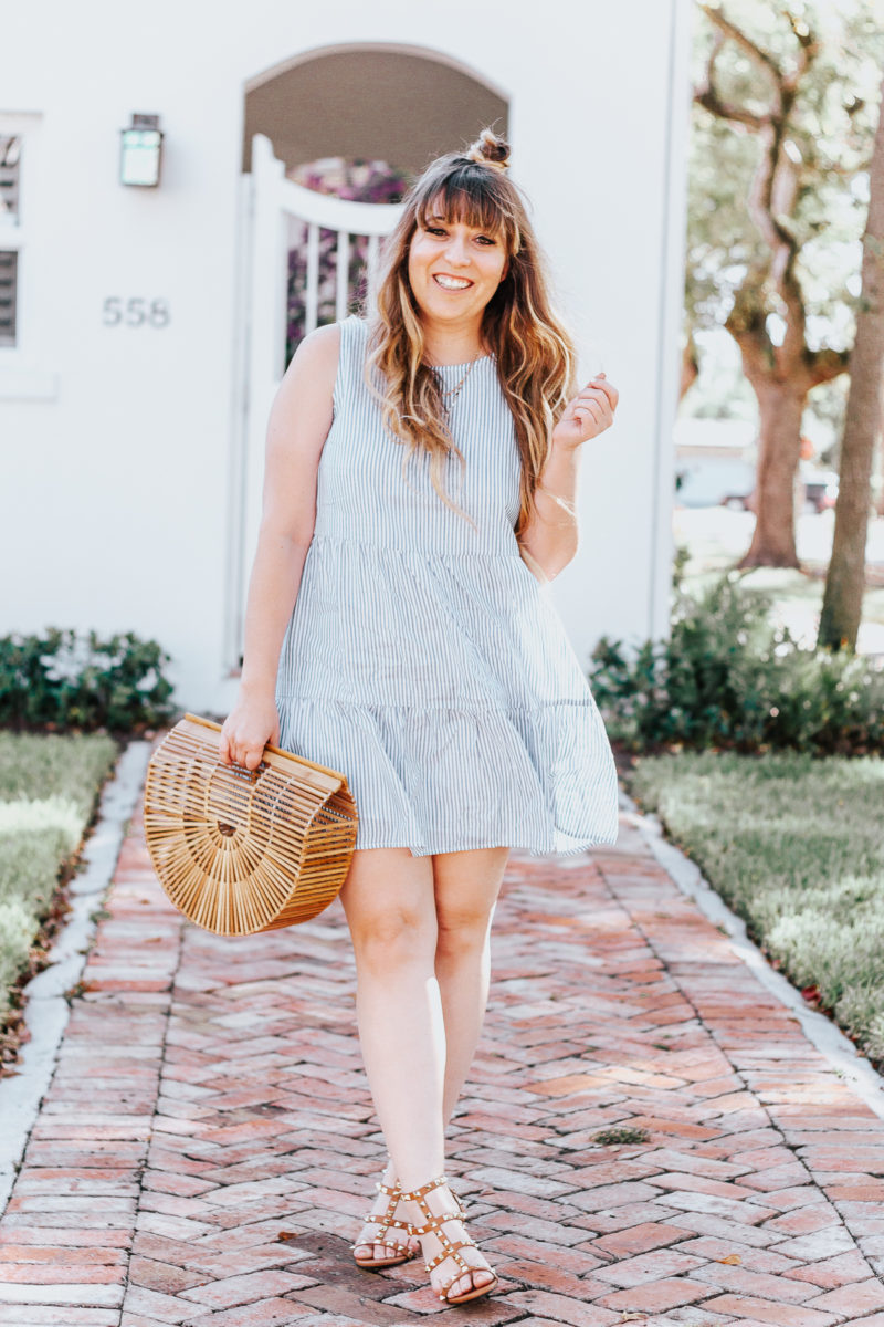 Old Navy blue stripe sundress for spring-11