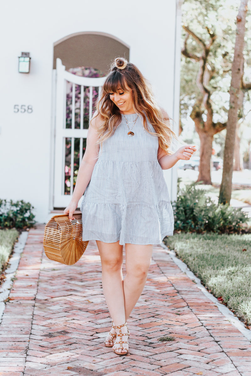 Old Navy blue stripe sundress for spring-6