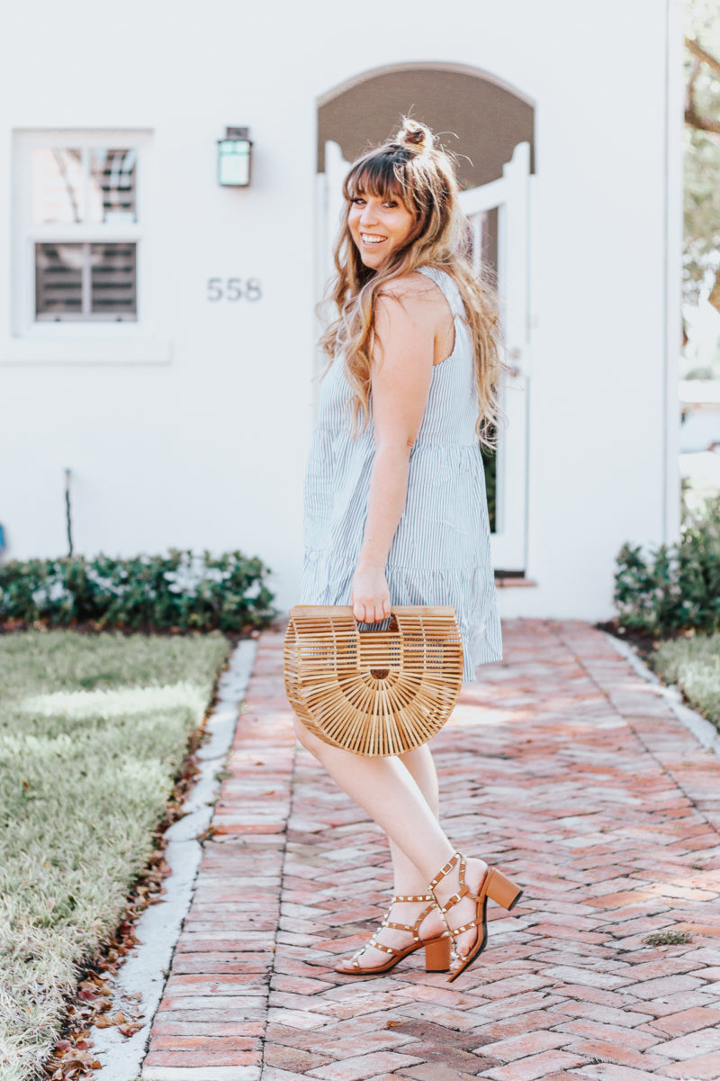 Old Navy blue stripe sundress for spring-9