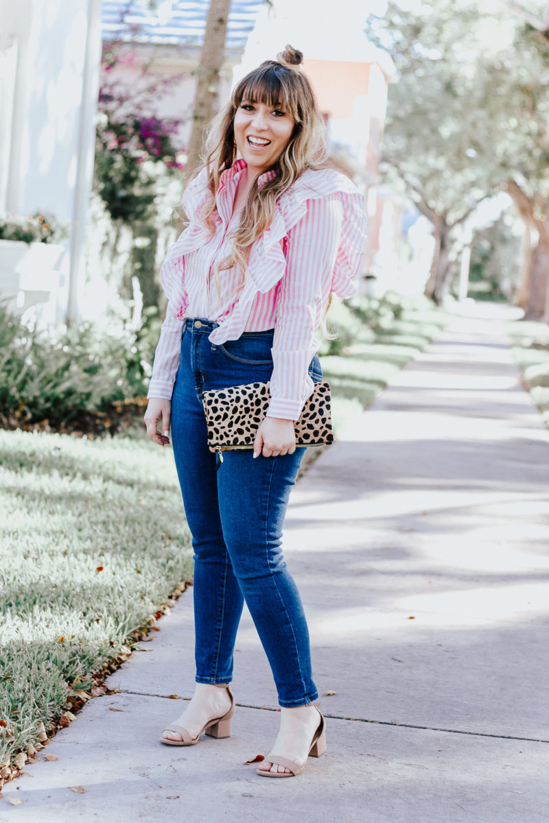 ruffle blouse outfit