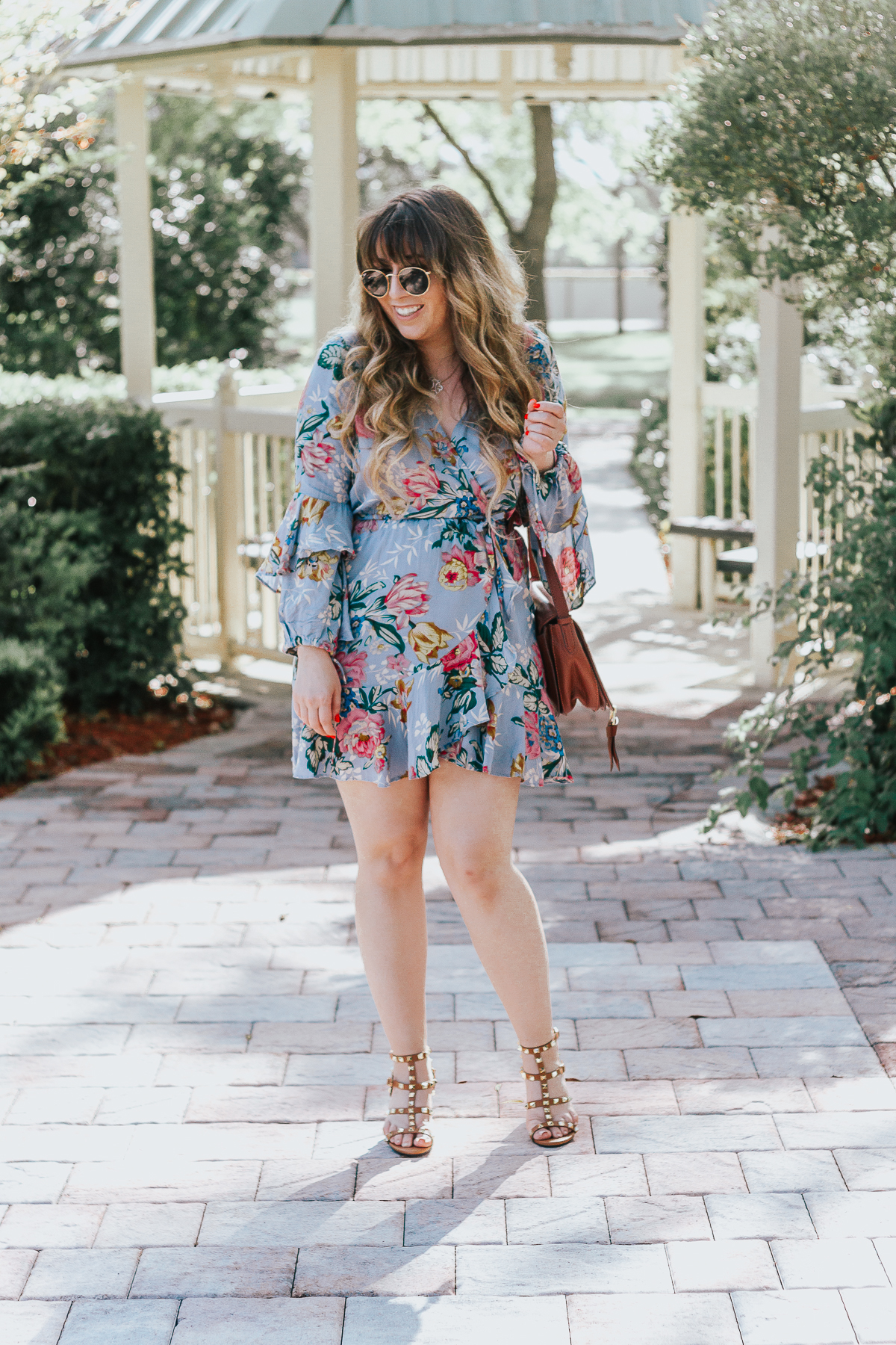The Prettiest Floral Wrap Dress 