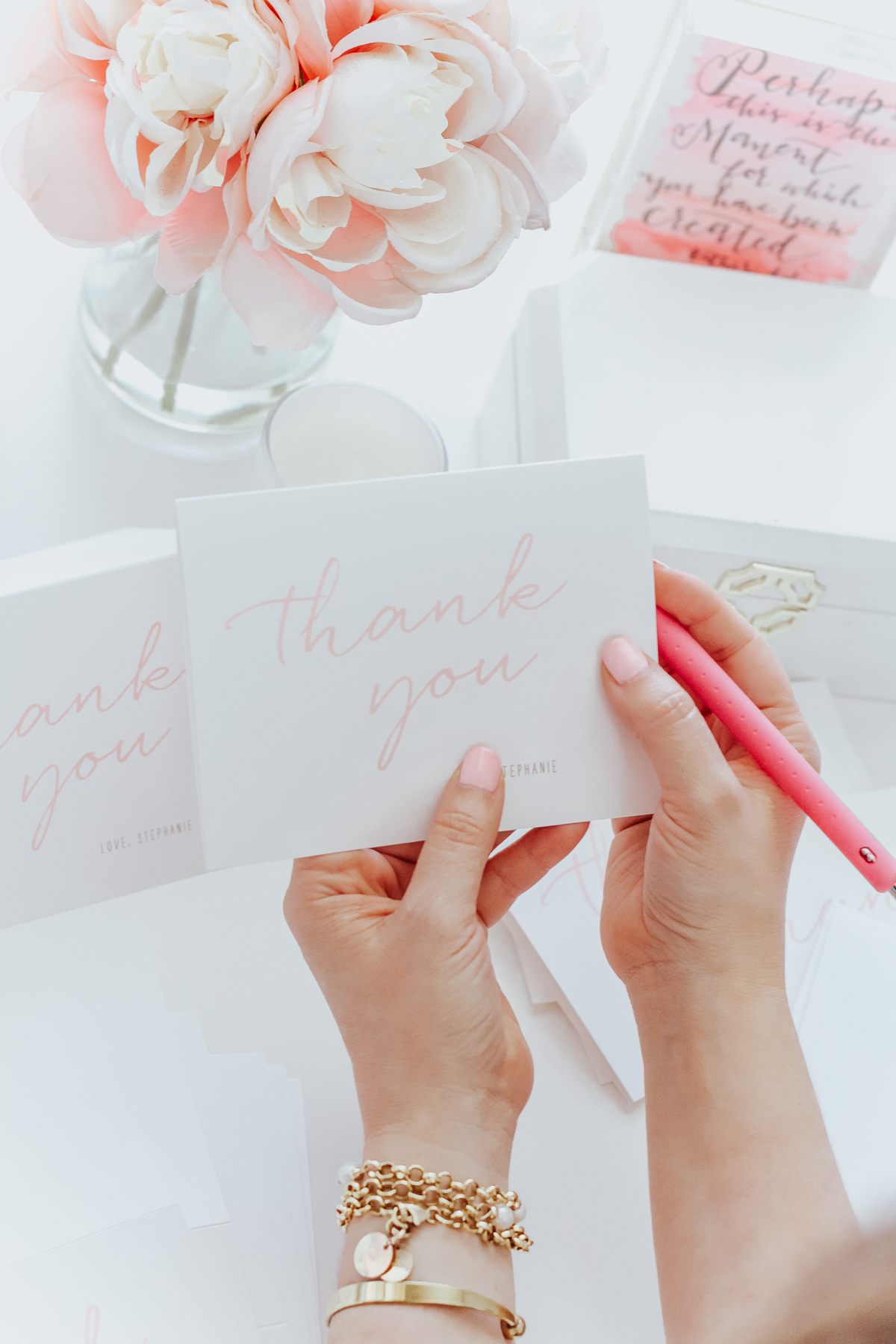 My New Thank You Notes from Basic Invite | Stephanie Pernas