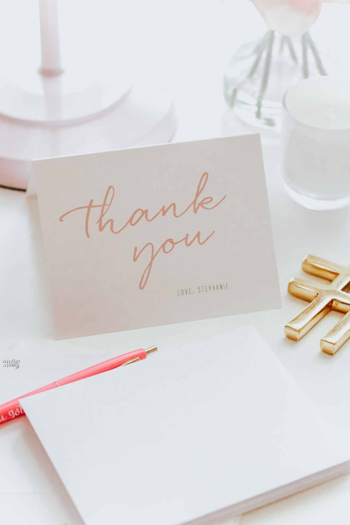 Basic Invite Thank You Notes