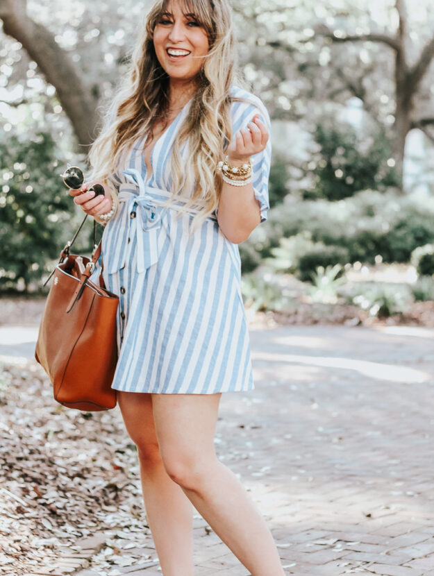 Striped dress for summer