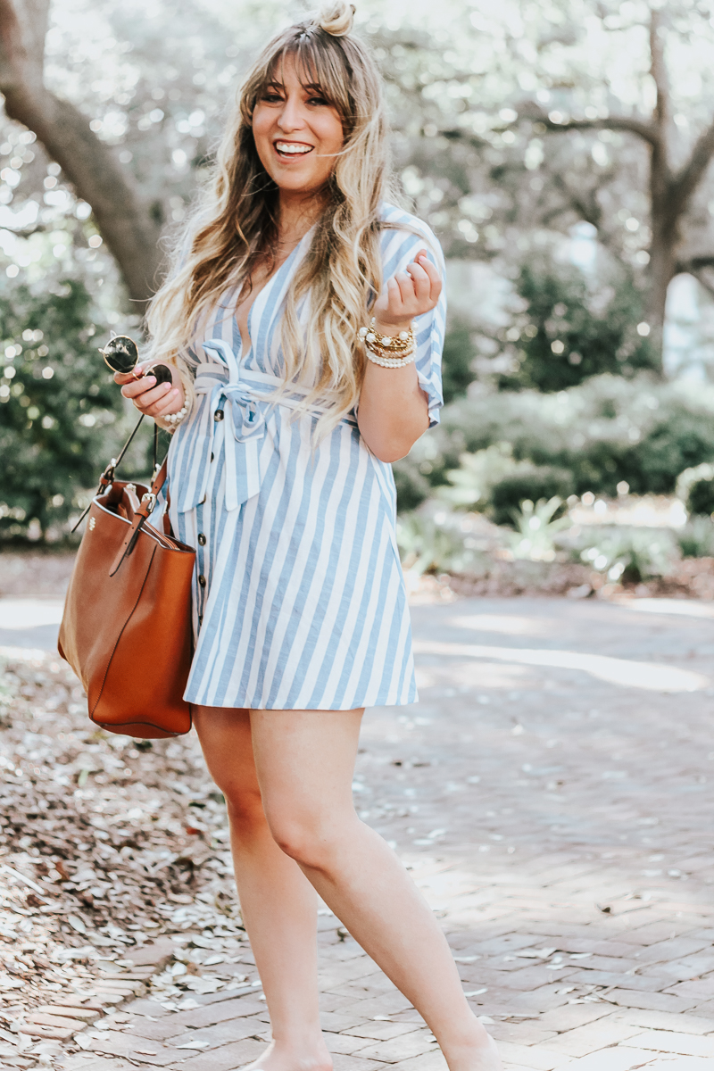 Striped dress for summer