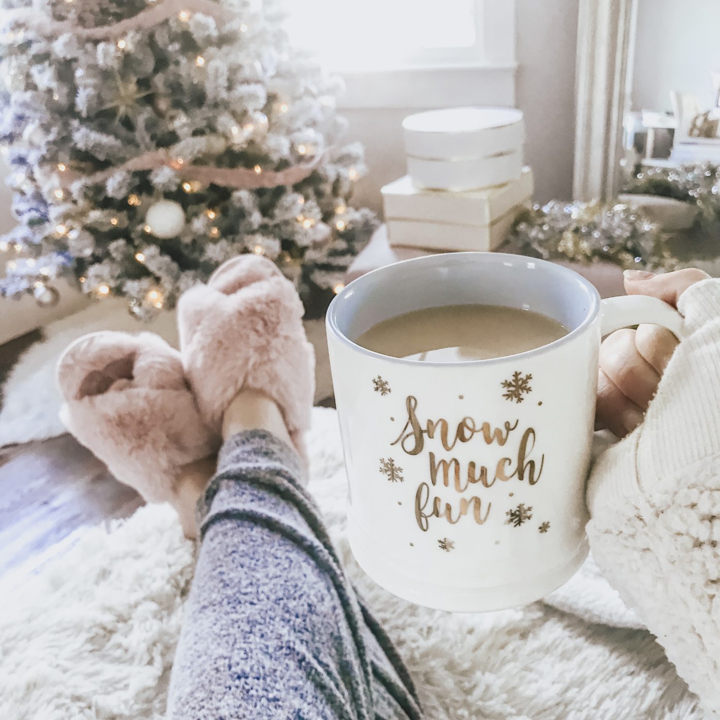 My Favorite Christmas Pajamas + Slippers - Stephanie Pernas